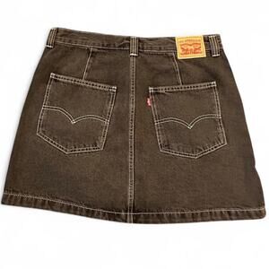 Levi’s Charcoal Black Denim Mini Skirt - Size 31